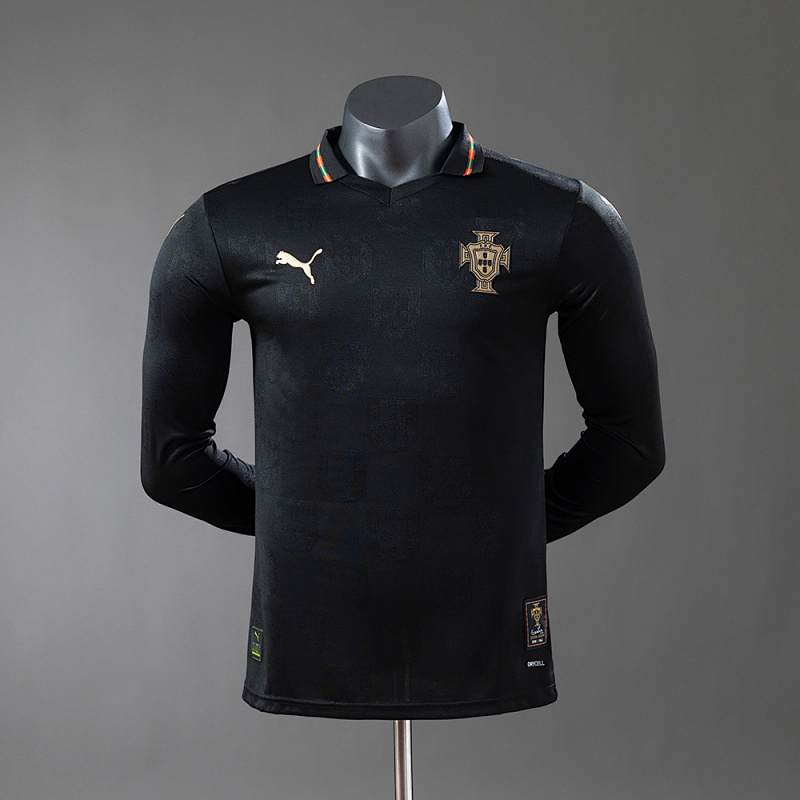 Portugal 2026 Special Edition - Black Panther Long-Sleeve Player Version Jerseys S-4XL
